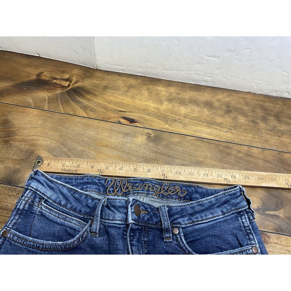Wrangler Retro High Rise Flare Denim Bell Jeans Womens Size 29 ALTERED - Picture 9 of 11